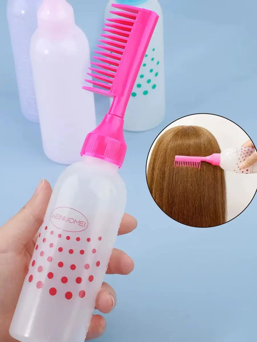 A Hair Coloring Bottle Hair Salon Home Use Perm Dye Hair Shampoo Bottle Shampoo Brush Softening Shampoo Pot On The Medicine comb