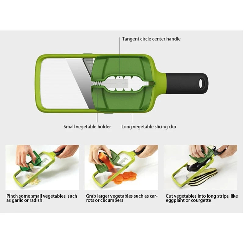 Multifunctional Vegetable Cutter – Easy & Fast Vegetable Chopper, Slicer and Grater for Everyday Kitchen Use