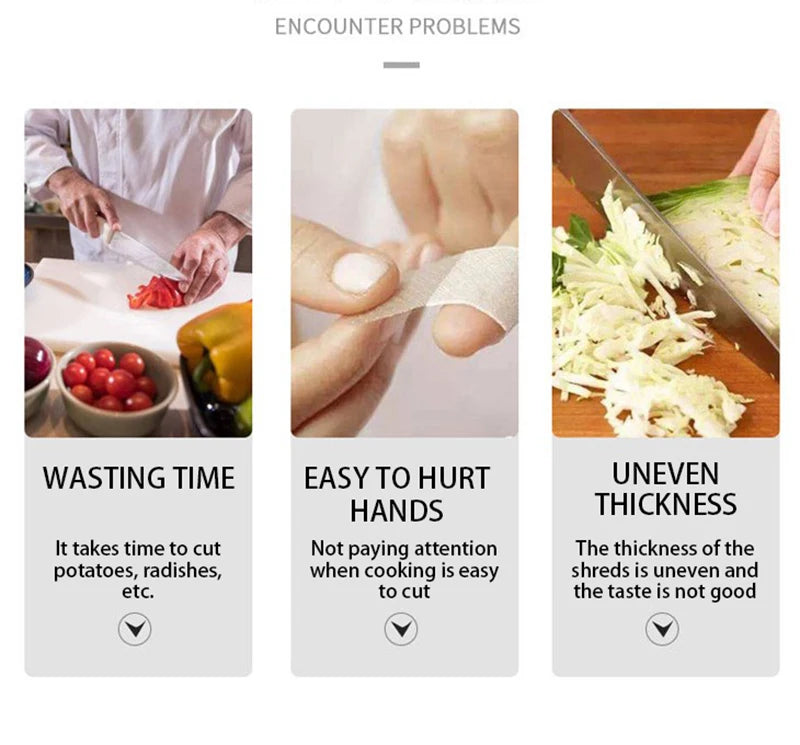 Multifunctional Vegetable Cutter – Easy & Fast Vegetable Chopper, Slicer and Grater for Everyday Kitchen Use