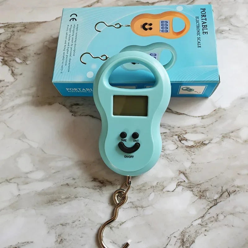 Digital Hanging Scale 50Kg 10g Precision LCD BackLight Kitchen Fishing Luggage Travel Pocket Scale Compact Electronic Weighing