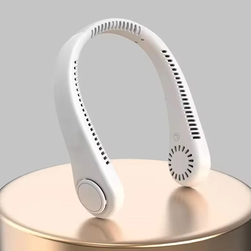 Neck Fan Mini Usb Rechargeable Bladeless Fan Electric Portable Ventilador Air Cooler Wearable Neckband Fans For Outdoor Travel