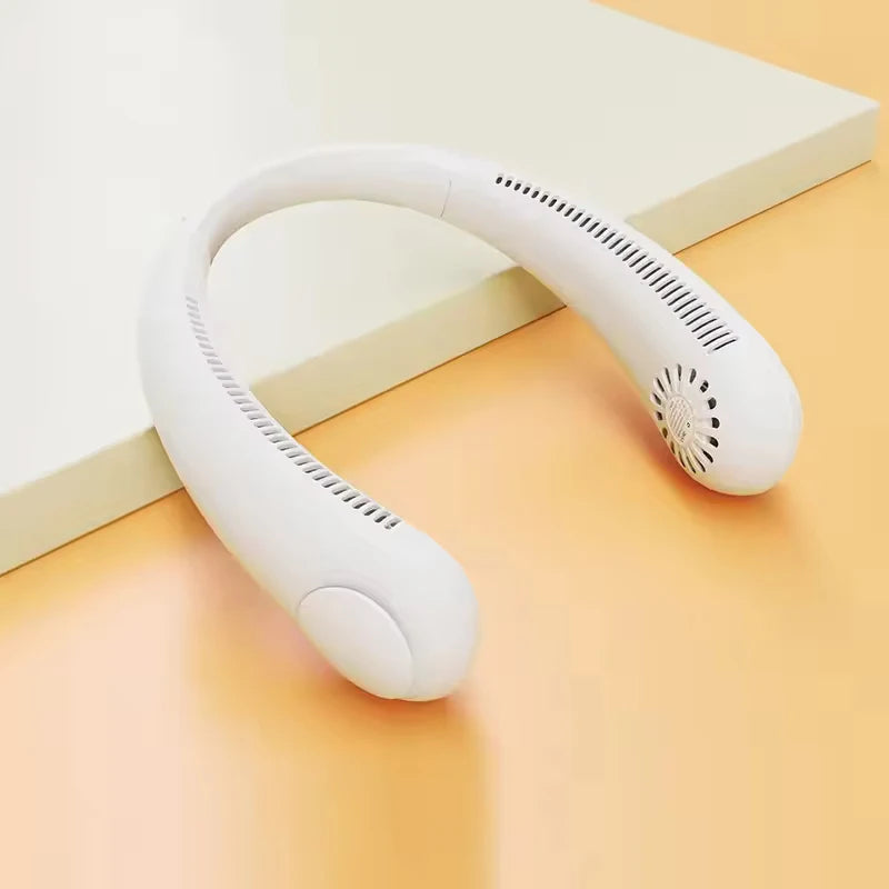 Neck Fan Mini Usb Rechargeable Bladeless Fan Electric Portable Ventilador Air Cooler Wearable Neckband Fans For Outdoor Travel