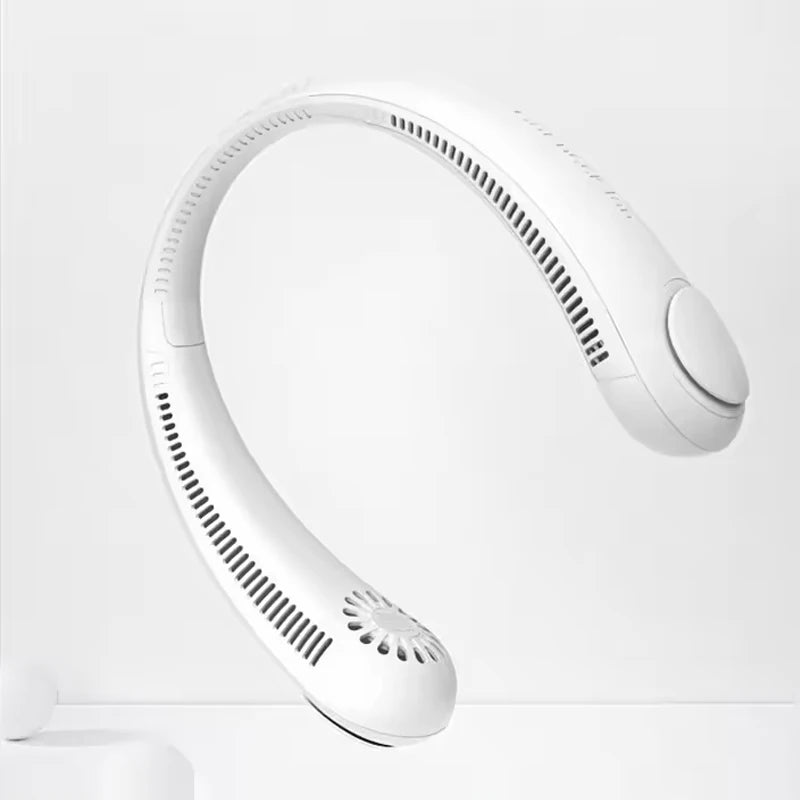 Neck Fan Mini Usb Rechargeable Bladeless Fan Electric Portable Ventilador Air Cooler Wearable Neckband Fans For Outdoor Travel