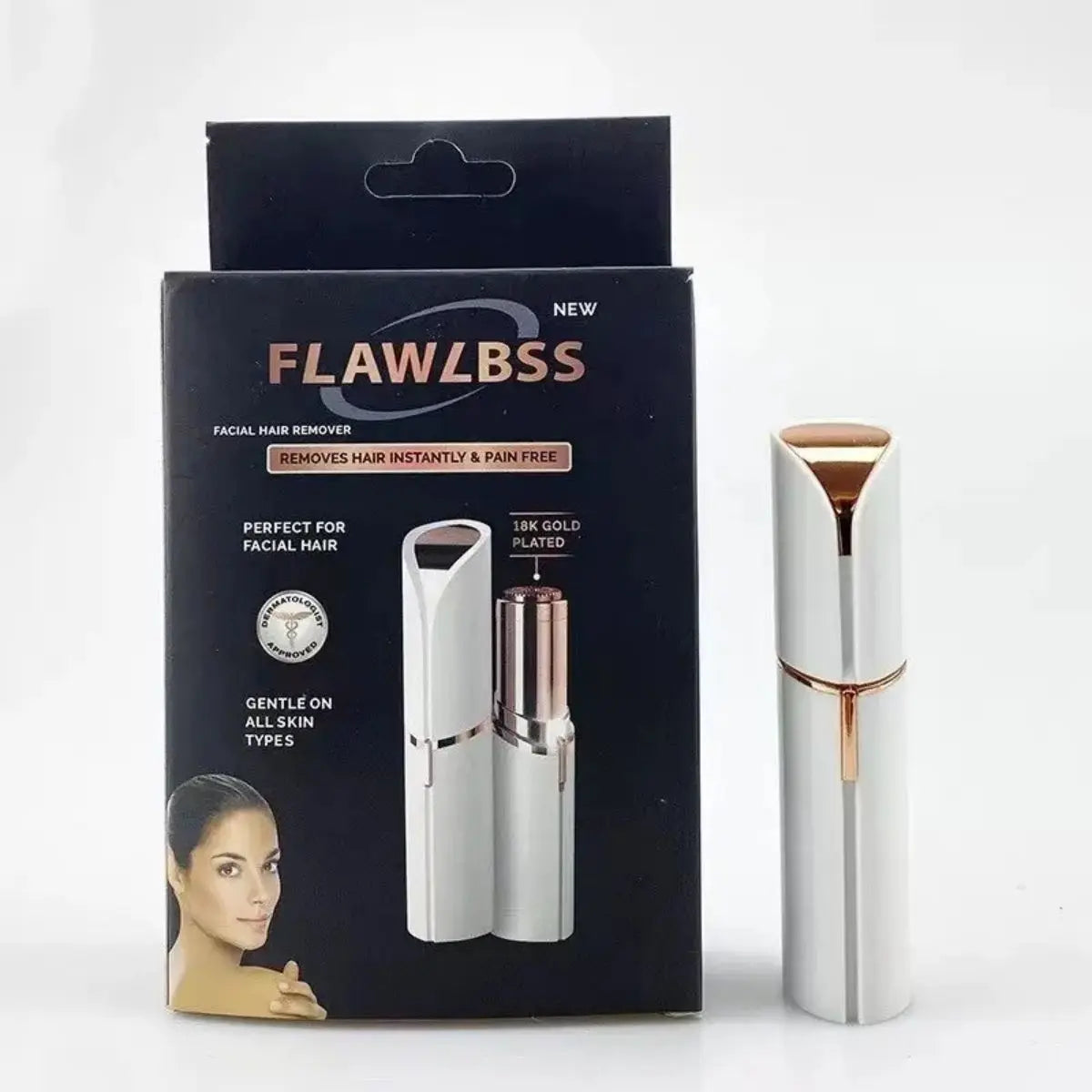 Electric Eyebrow Trimmer Mini Eye Brow Epilator Facial Lipstick Shape Hair Removal Portable Women Painless Razor Shaver Tool