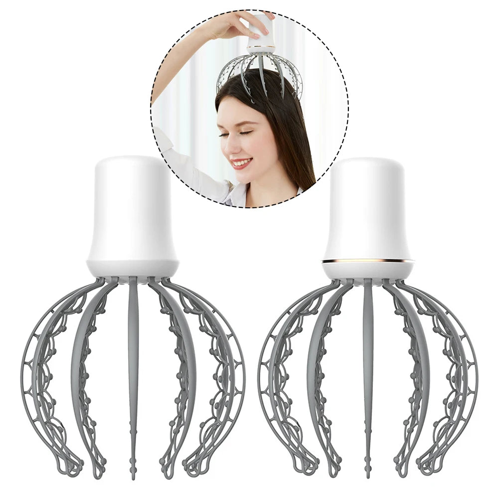 Electric Octopus Scalp Massager Head Massage Relaxation Device Relief Remove Muscle Tension Tiredness Head Massager Instrument