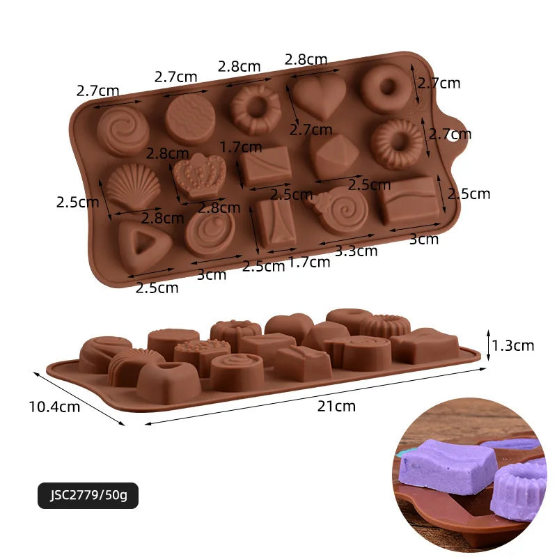 Silicon Chocolate Candy Mold Baking Cake Molds Baking Pan For Pastry And Bakery Accessories For Confectionery Diy And Tools