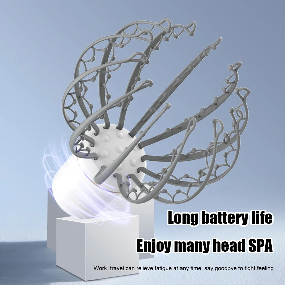 Electric Octopus Scalp Massager Head Massage Relaxation Device Relief Remove Muscle Tension Tiredness Head Massager Instrument