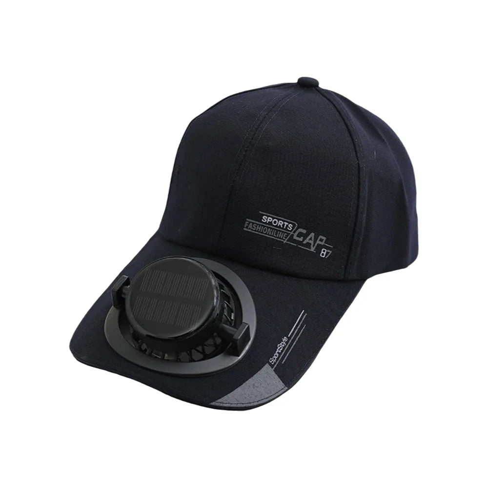 Fashion Breathable Solar Cooling Fan Hat Sunshade Sun Protection Baseball Cap Rechargeable Quick Dry Men Sun Hat Outdoor