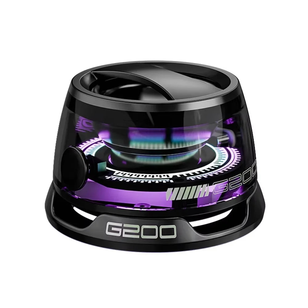 Bluetooth Speaker Portable G200 RGB Lighting Magnetic Speaker BT5.3 Mini Sound Box 7 Hours Playback Phone Holder