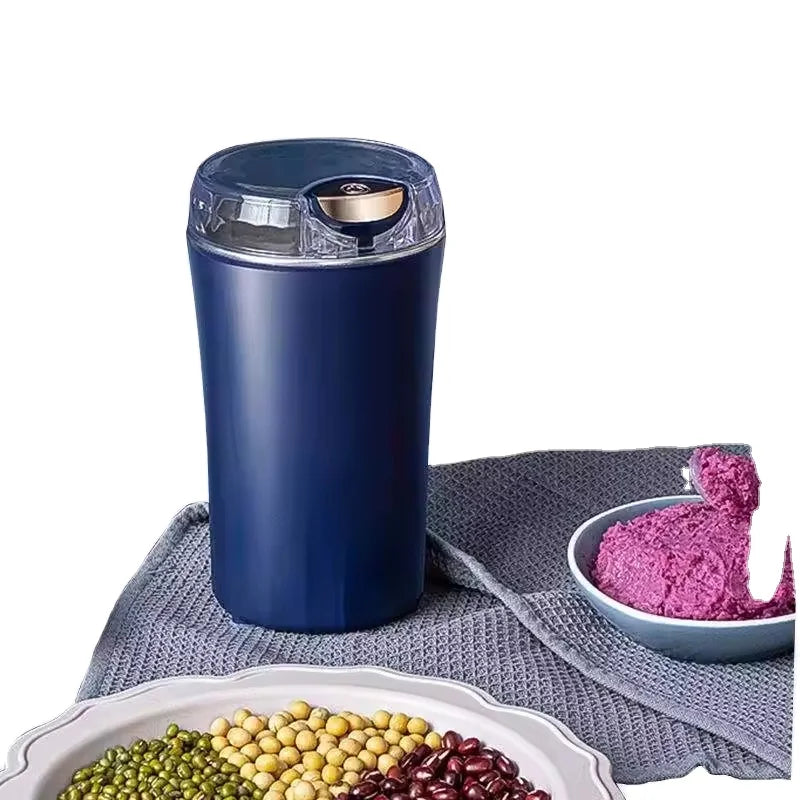 Multi functional automatic mini electric coffee grinder, household bean food grinder, manual coffee grinder