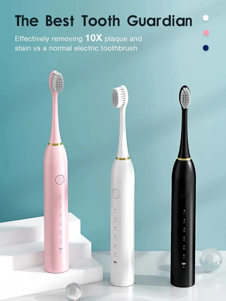 New style X-3Electric Toothbrush USB Rechargeable Tooth Brush For Adult 6Clean Modes Washable Teeth Whitening and Cleaning Brush