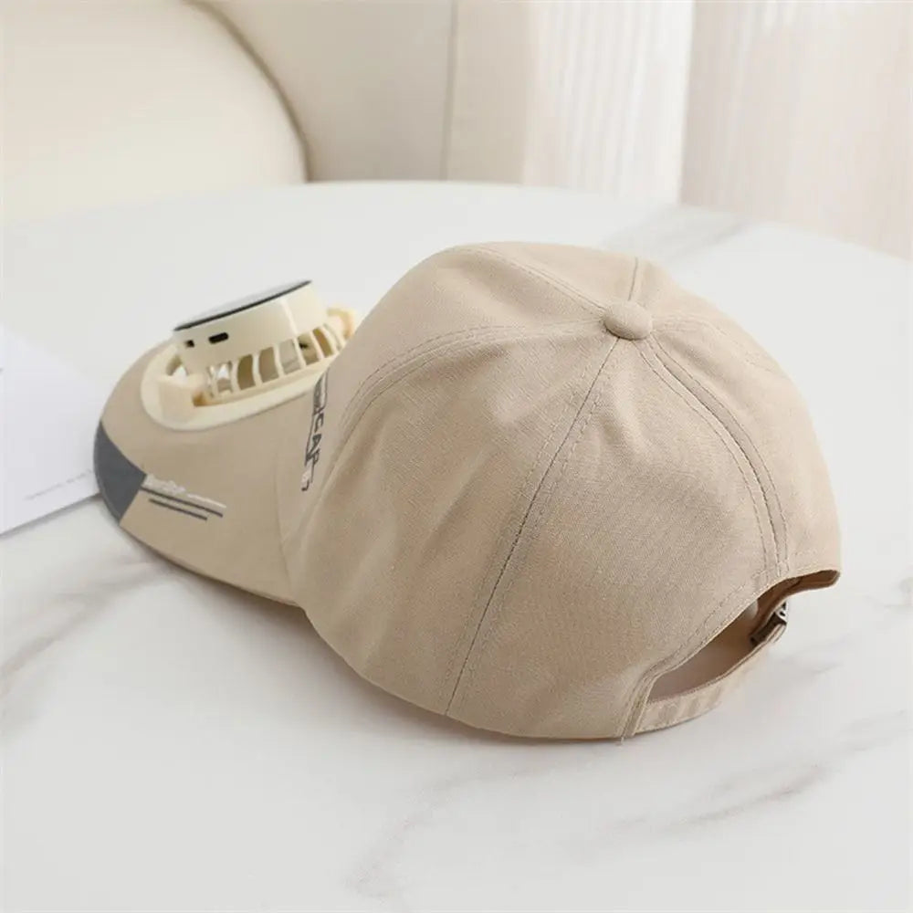 Fashion Breathable Solar Cooling Fan Hat Sunshade Sun Protection Baseball Cap Rechargeable Quick Dry Men Sun Hat Outdoor