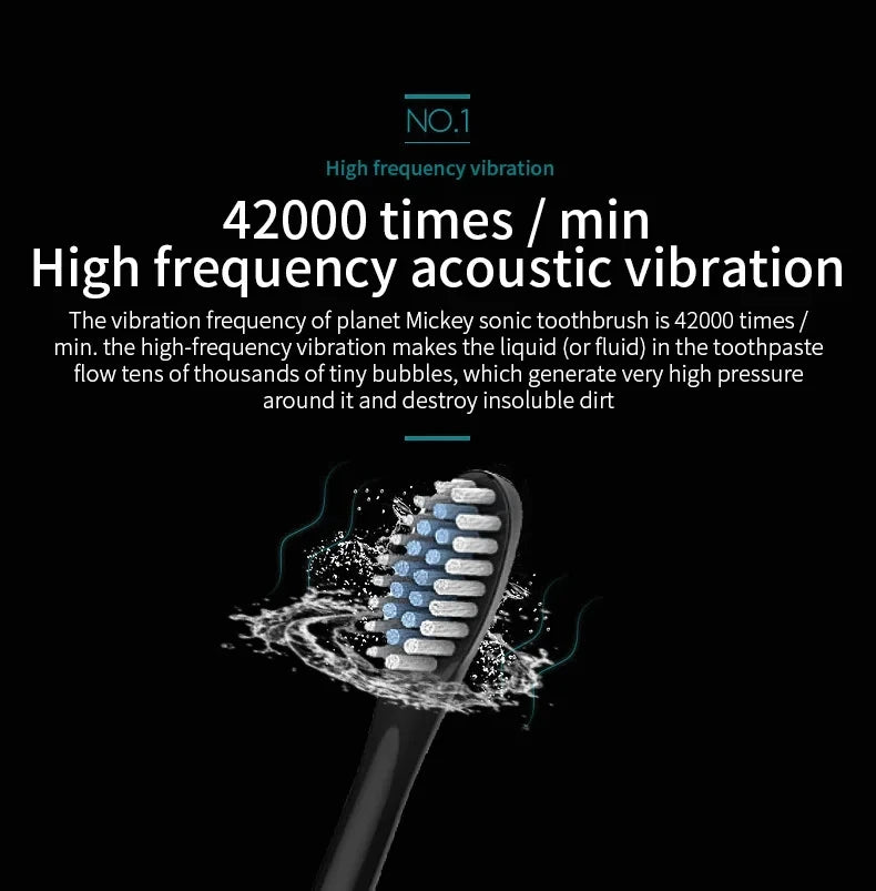 New style X-3Electric Toothbrush USB Rechargeable Tooth Brush For Adult 6Clean Modes Washable Teeth Whitening and Cleaning Brush