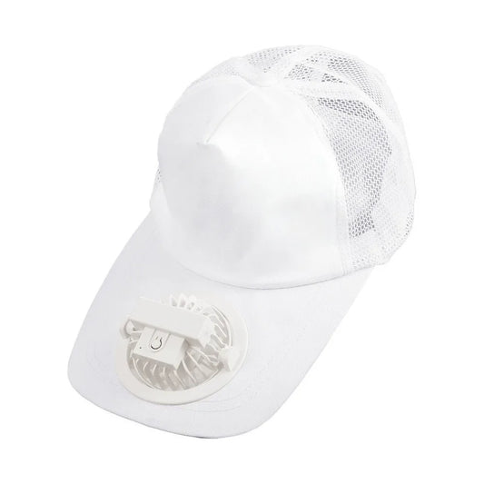 Fashion Breathable Solar Cooling Fan Hat Sunshade Sun Protection Baseball Cap Rechargeable Quick Dry Men Sun Hat Outdoor