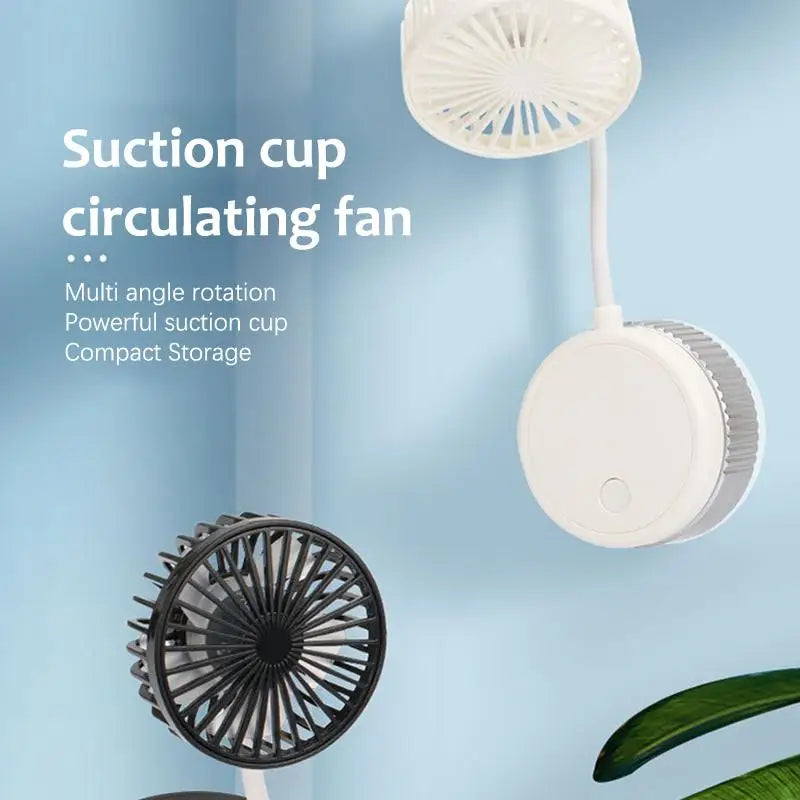 Suction Cup 360 Angle Handheld Fan Foldable Portable Rechargeable Mini Fan For Desktop Classroom Bedroom Outdoor Makeup Mirror
