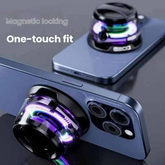Bluetooth Speaker Portable G200 RGB Lighting Magnetic Speaker BT5.3 Mini Sound Box 7 Hours Playback Phone Holder