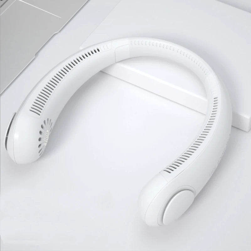 Neck Fan Mini Usb Rechargeable Bladeless Fan Electric Portable Ventilador Air Cooler Wearable Neckband Fans For Outdoor Travel