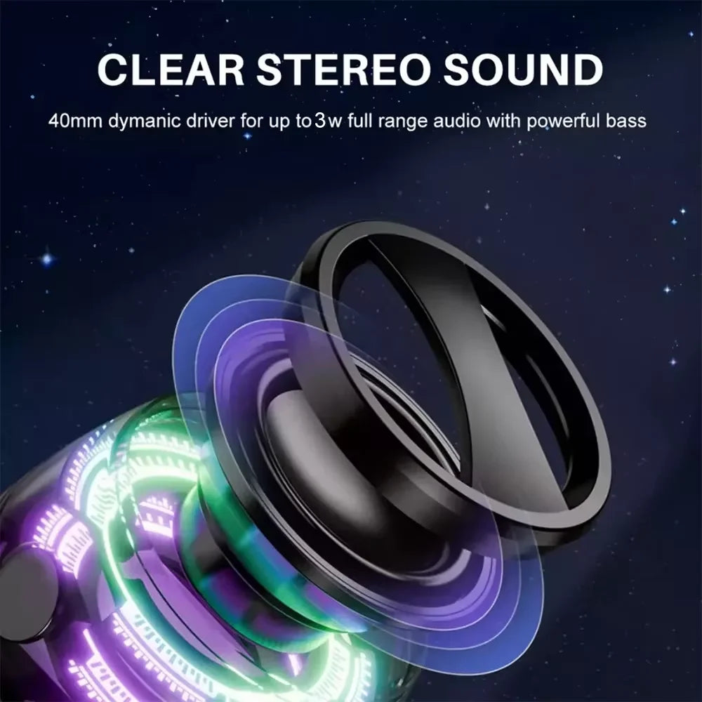 Bluetooth Speaker Portable G200 RGB Lighting Magnetic Speaker BT5.3 Mini Sound Box 7 Hours Playback Phone Holder