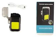 2-in-1 Electric Flameless Lighter with LED Light – USB Rechargeable Portable Ignition Torch