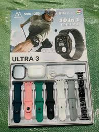 10-in-1 Ultra 3 Smartwatch with Wireless Earbuds – Multifunctional Smart Watch for Men & Women